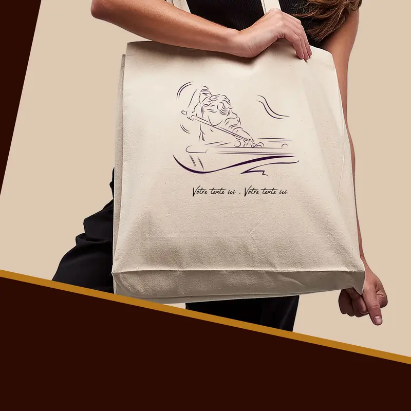 Sac Cabas Billard Technique - Spacieux 21L Personnalisable