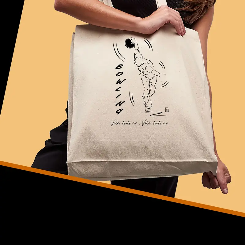 Sac Cabas Bowling 3ème Pas - Spacieux 21L Personnalisable