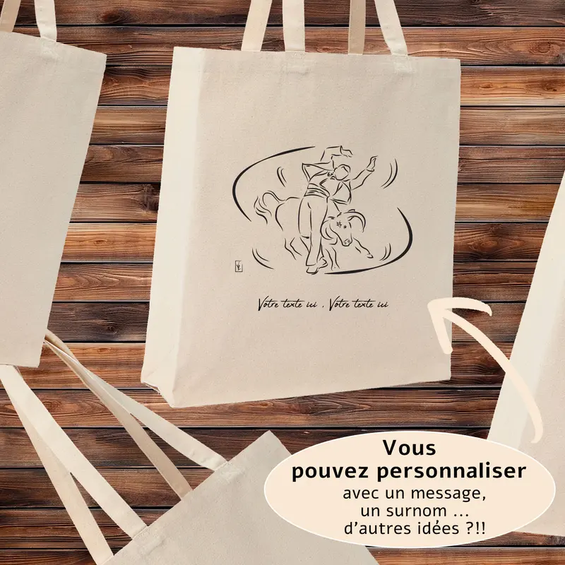 Sac Cabas Course Landaise Écarteur - Spacieux 21L Personnalisable