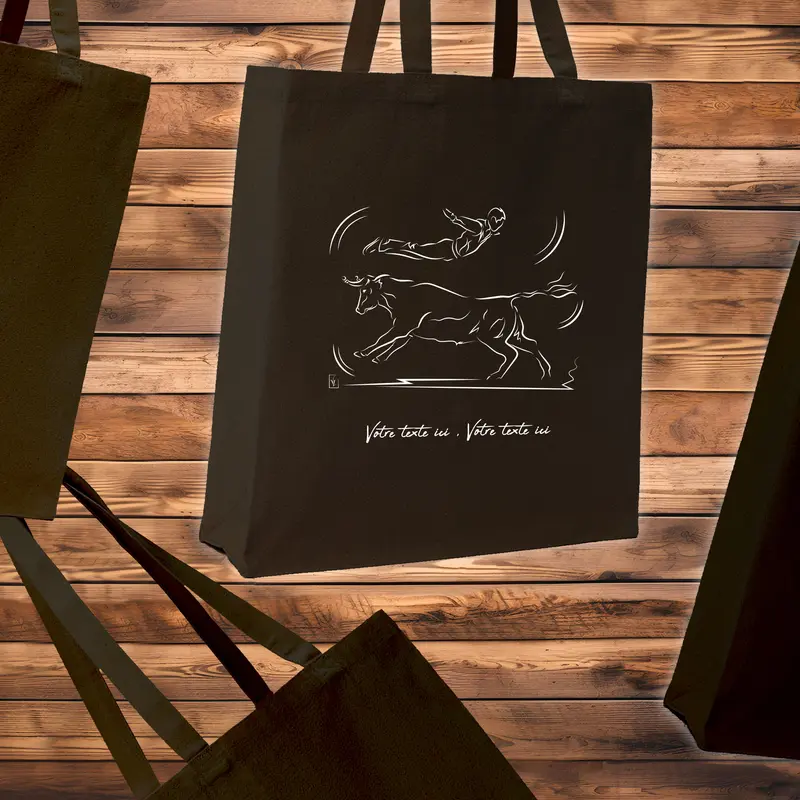 Sac Cabas Course Landaise Sensations - Spacieux 21L Personnalisable