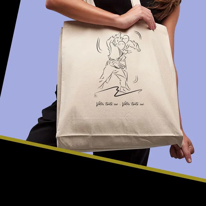 Sac Cabas Judo Jujitsu Arts Martiaux - Spacieux 21L Personnalisable