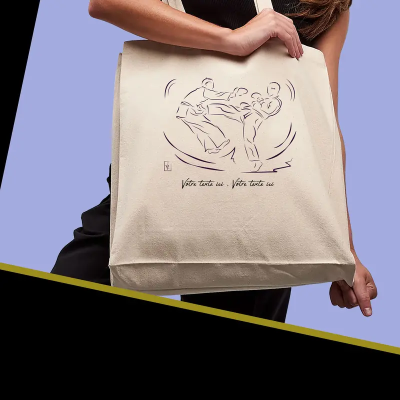Sac Cabas Jujitsu Arts Martiaux - Spacieux 21L Personnalisable