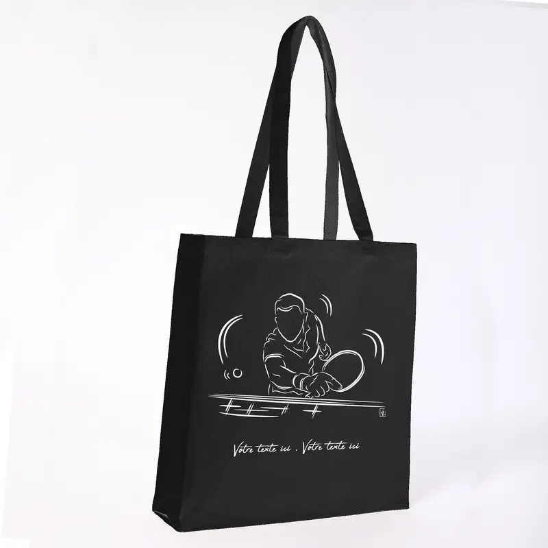 Sac Cabas Ping-Pong Raquette - Spacieux 21L Personnalisable