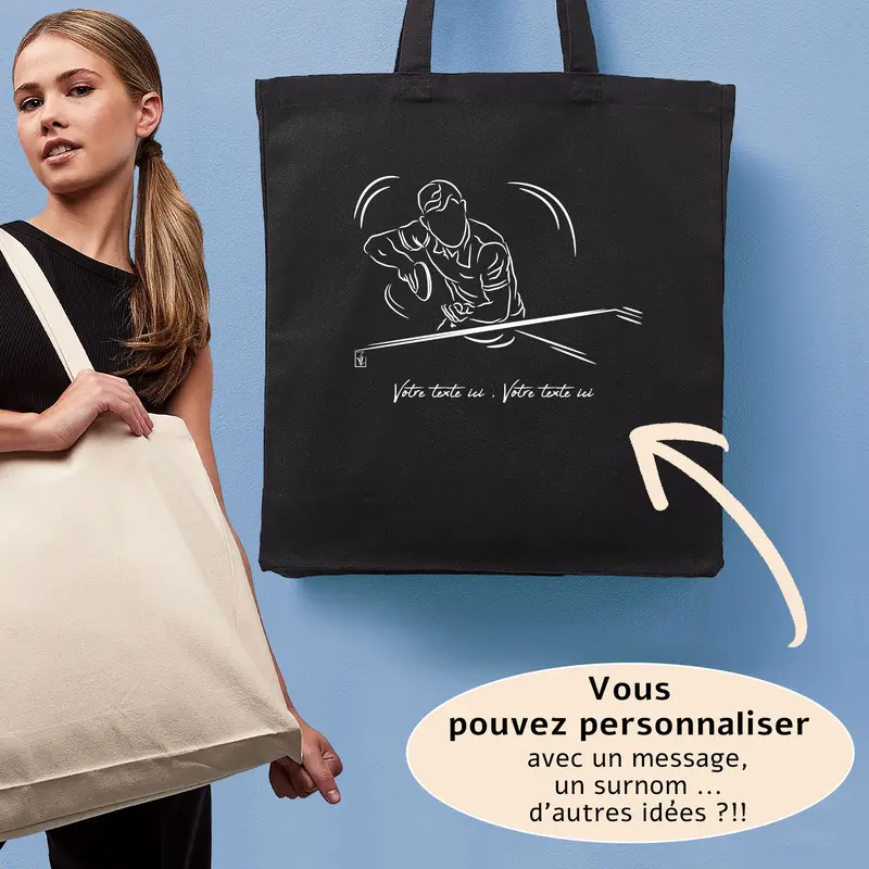 Sac Cabas Ping-Pong Technique Raquette - Spacieux 21L Personnalisable