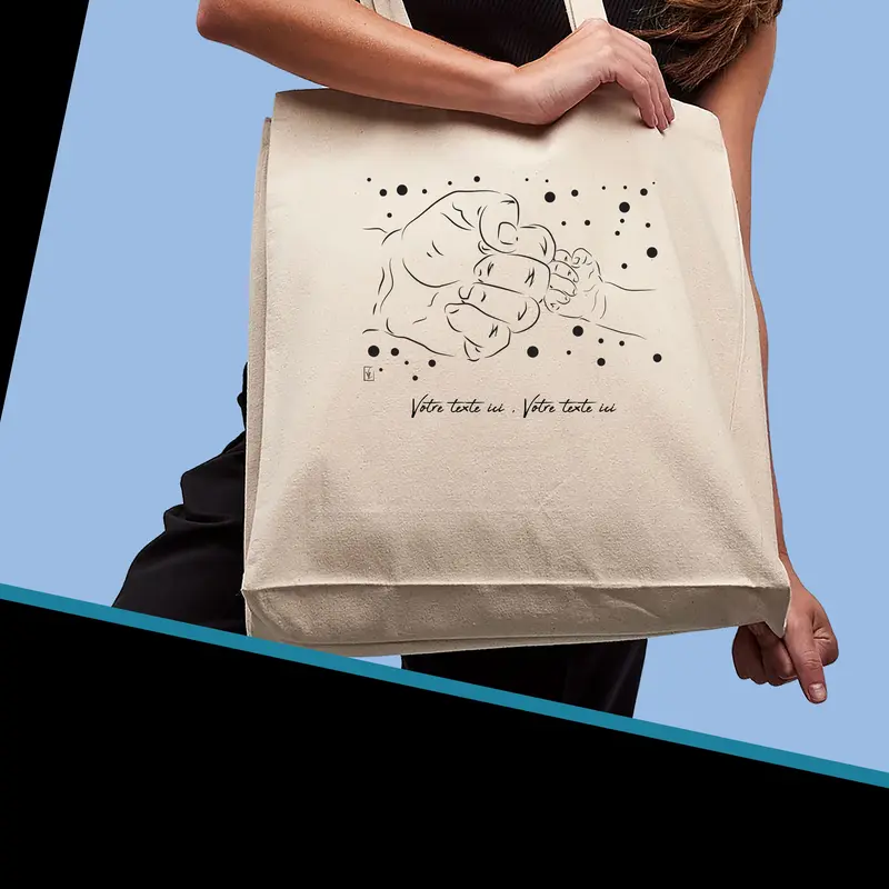 Sac Cabas Poing contre Poing Check - Spacieux 21L Personnalisable