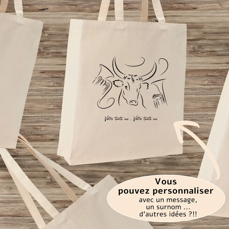 Sac Cabas Vachette Musique Feria - Spacieux 21L Personnalisable