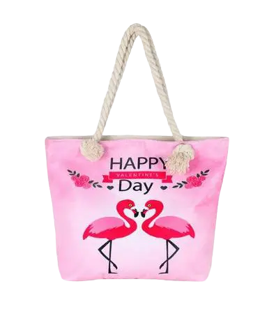 Sac de Plage Flamant Rose Happy