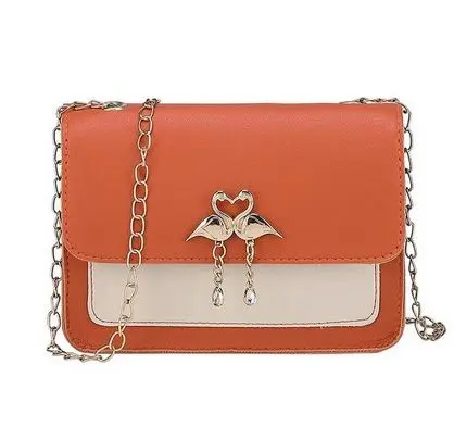 Sac Flamant Rose Cuir Camel