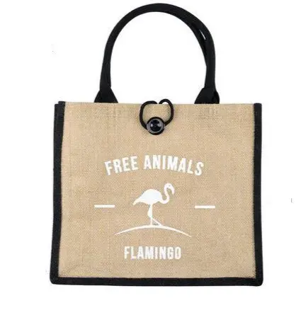 Sac Fourre-tout Flamant Rose Blanc