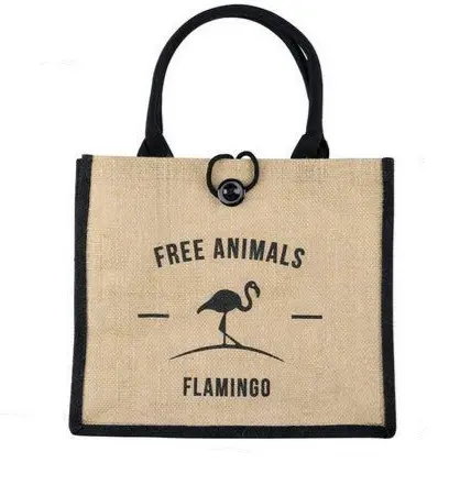 Sac Fourre-tout Flamant Rose Noir