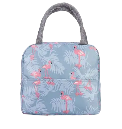 Sac Isotherme Flamant Rose Gris