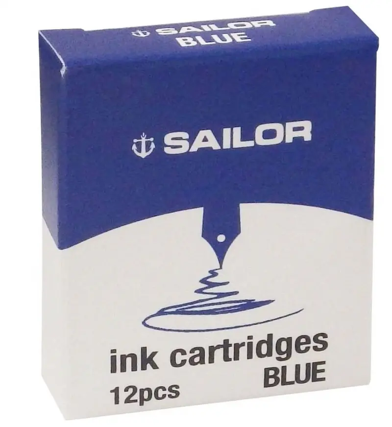 Sailor- Cartouche d'encre Bleu pour stylos plume Sailor