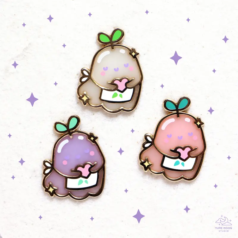 Self Love - Sprout Ghostie Enamel Pin