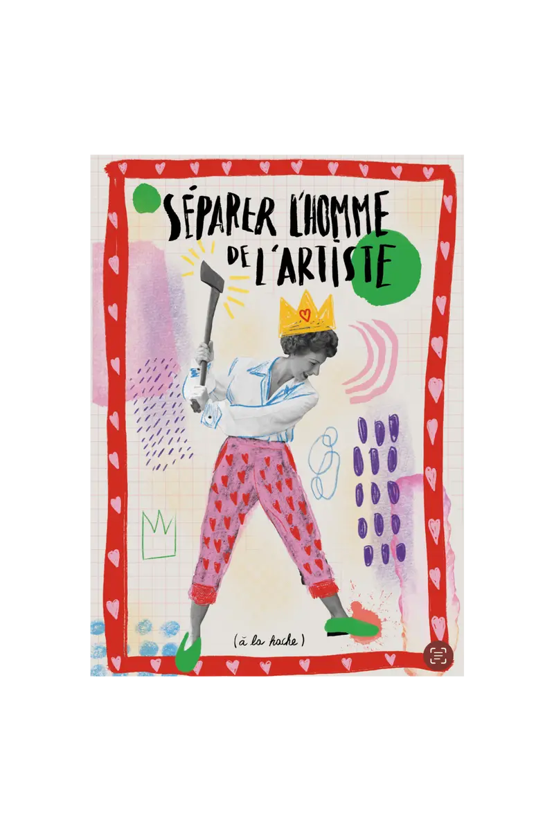 Séparer l'homme de l'artiste — Cartes postales & affiches Collage rétro