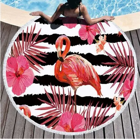 Serviette de Plage Flamant Rose