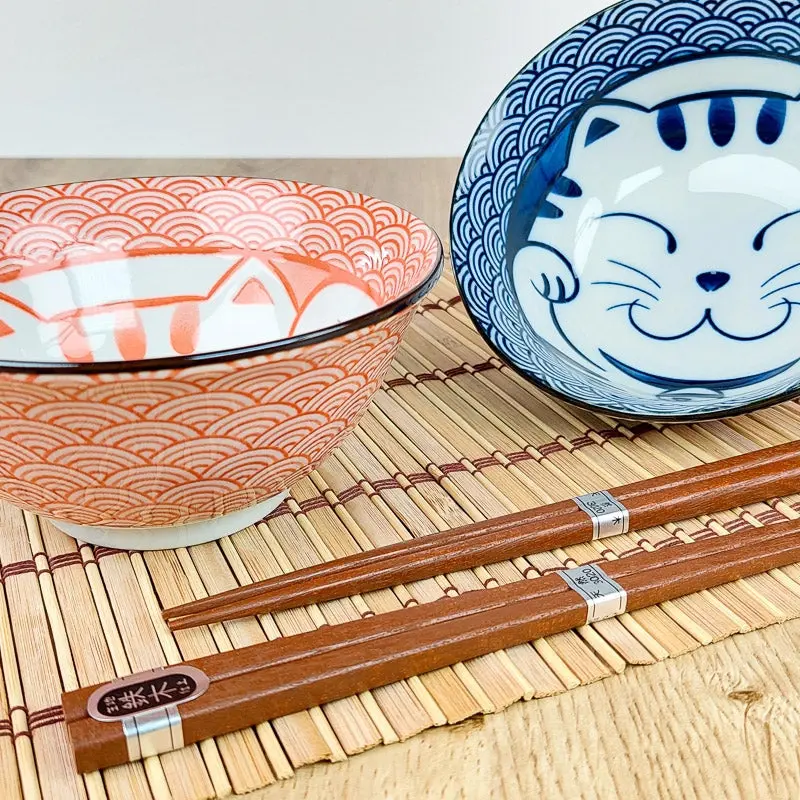 Set de 2 Cuencos Japoneses Gatos