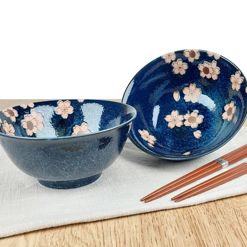 Set de 2 cuencos japoneses Sakura