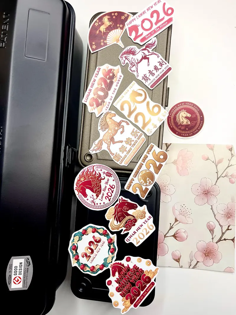 Set de Stickers Mats Nouvel An Lunaire 2026 – Tiliana Family