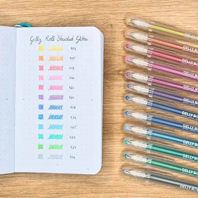 Set "Gelly Roll Stardust Glitter" de Sakura - Stylos