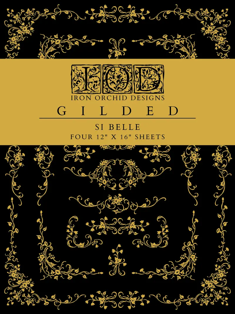 Si Belle Gilded IOD Decor Transfer - Lancement IOD printemps 2025