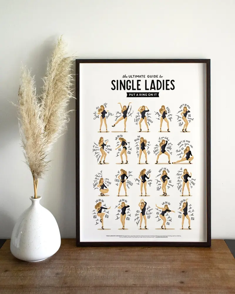 Single Ladies Framed Print