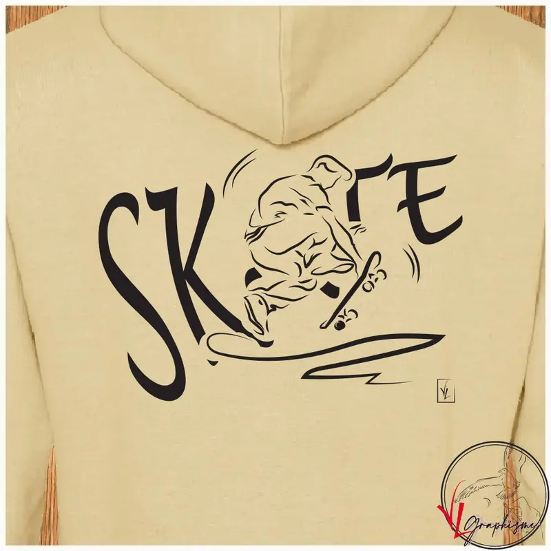 Skate board Graphisme sur Sweat-Shirt