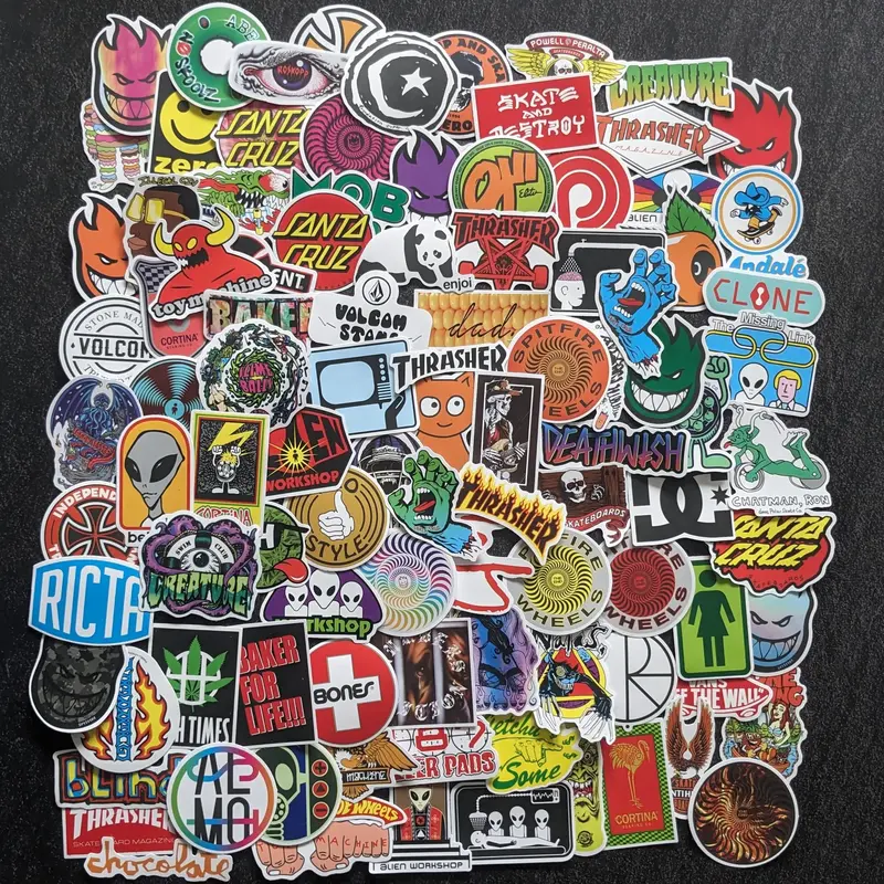 SKATE BRAND PACK | 100 STICKERS