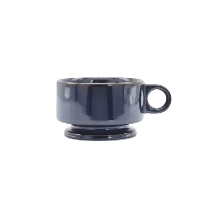 Smith stacking Footed Soup mug - navy