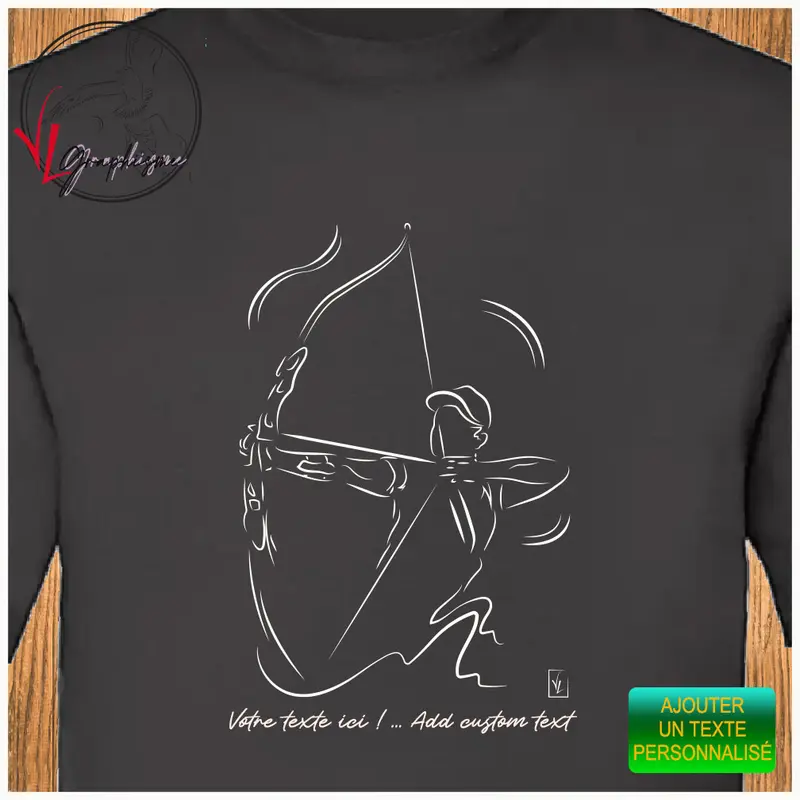 Sport Tir à l’arc sport  Graphisme sur T-shirt