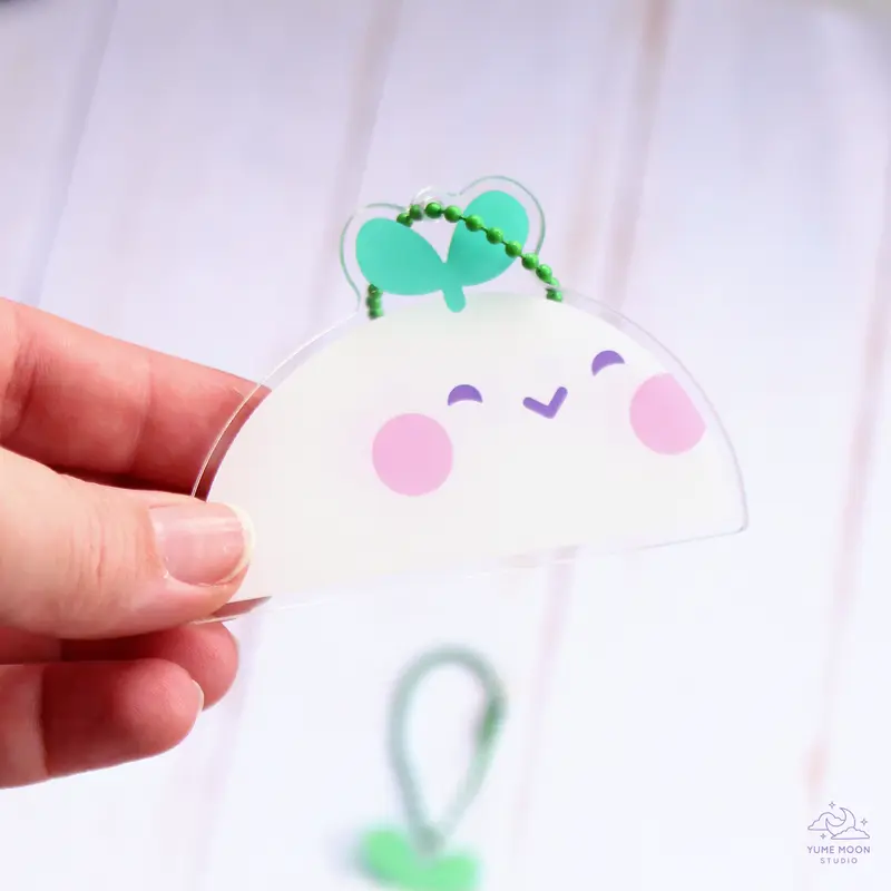 Sprout Ghostie Washi Cutter Acrylic Charm