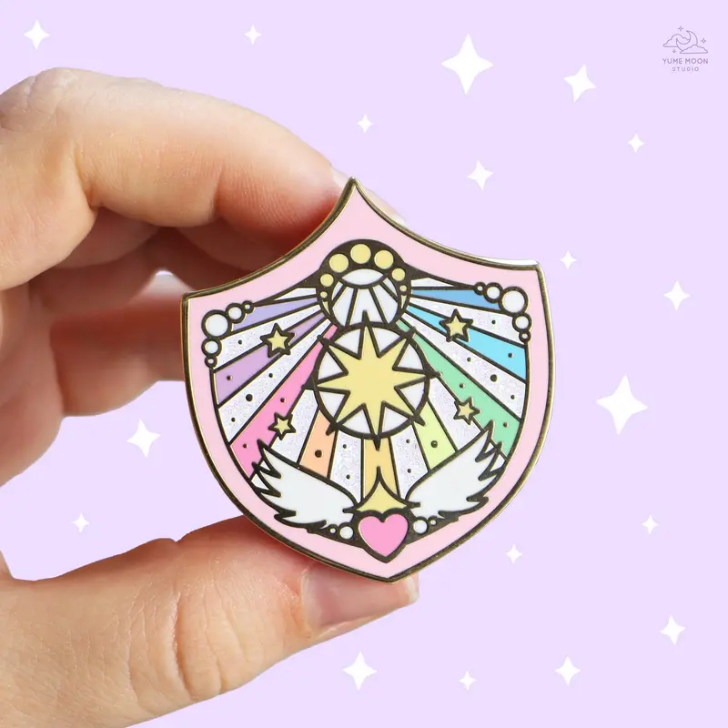 Star Shield Enamel Pin