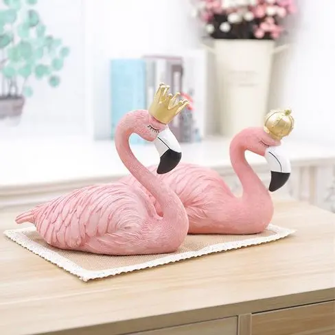 Statue Flamant Rose Royal