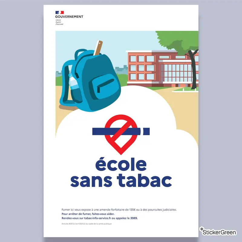 Sticker École Sans Tabac