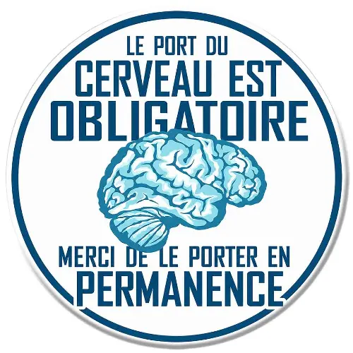 Sticker Humour Cerveau CZ112