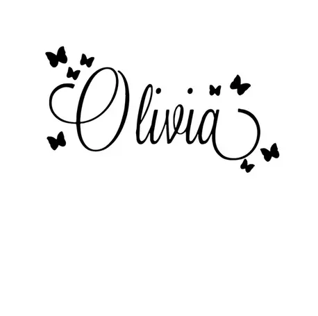 Sticker Mural Papillon Personnalisé Texte