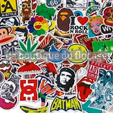 Stickers avec découpe simple 5*3cm