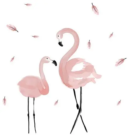 Stickers Muraux Flamant Rose