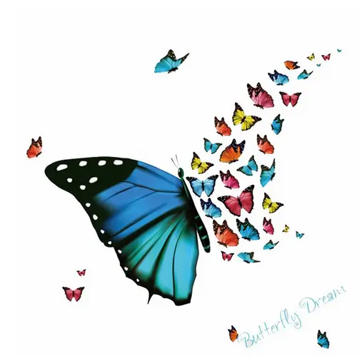 Stickers Muraux Papillon Garçon