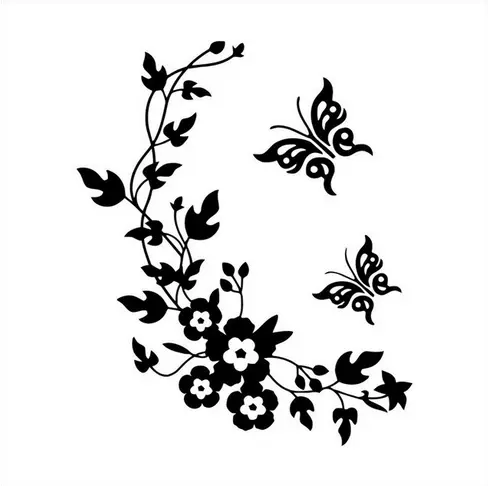 Stickers Muraux Papillon pour Salle de Bain