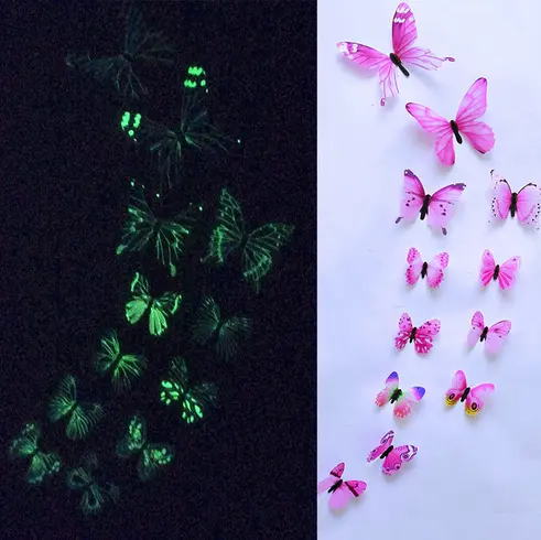 Stickers Muraux Papillons Lumineux