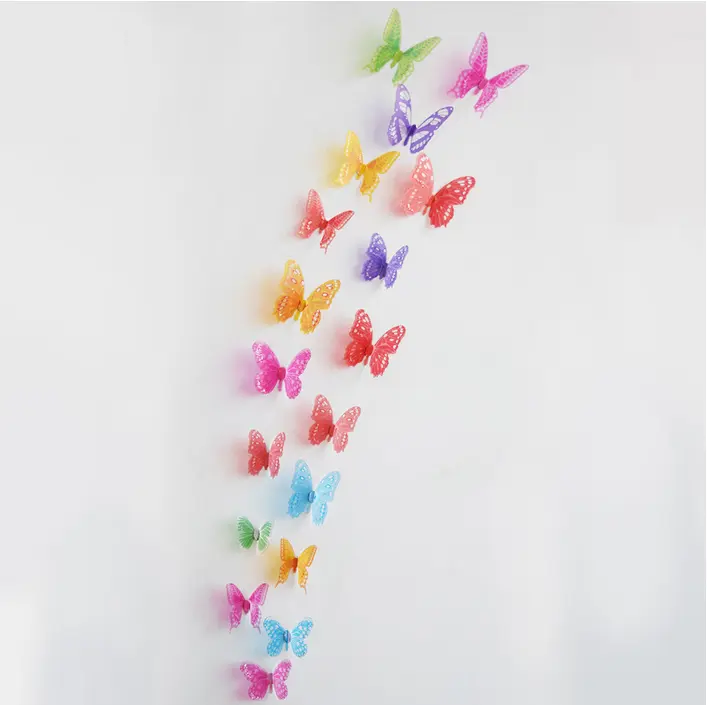 Stickers Muraux Papillons Multicolores