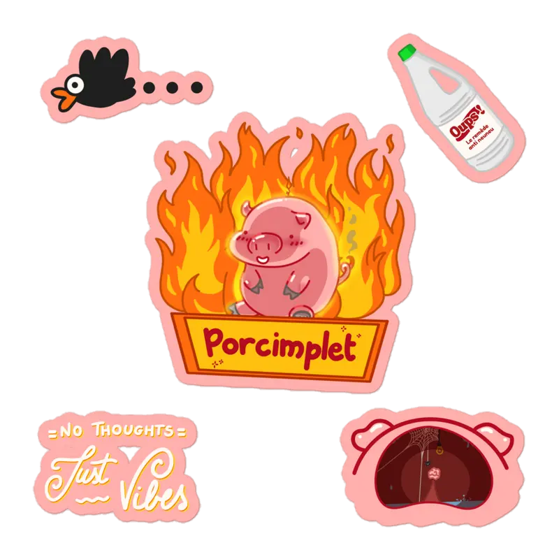 Stickers Porcimplet