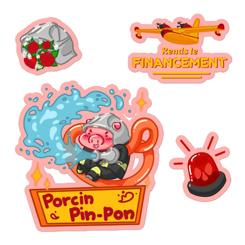 Stickers Porcin Pin-Pon
