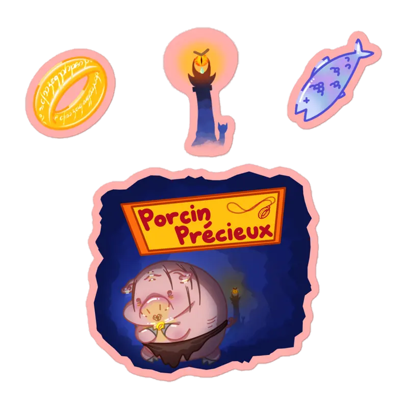 Stickers Porcin précieux