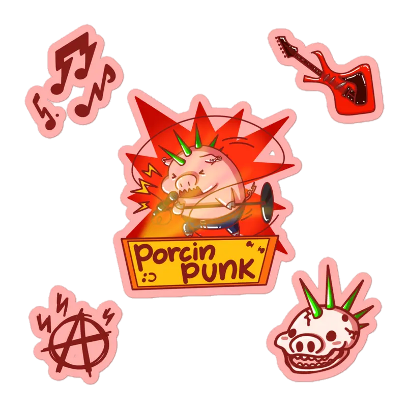 Stickers Porcin Punk