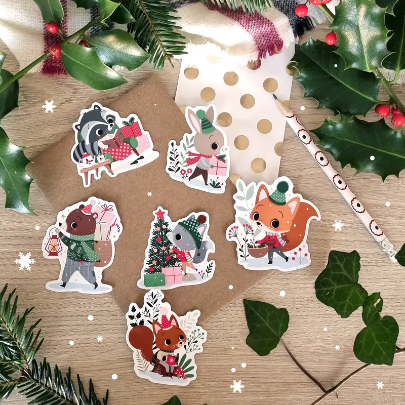 STICKERS VINYLE NOEL - PETITS FLOCONS
