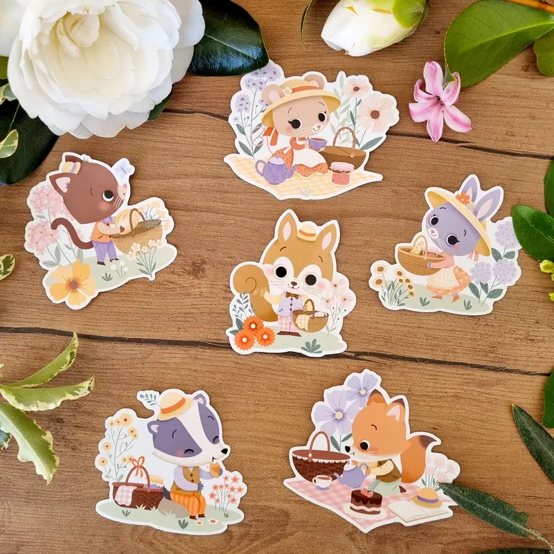 STICKERS VINYLE  - "PETIT PICNIC"