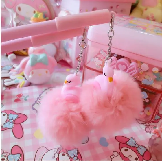 Stylo Flamant Rose Pompon
