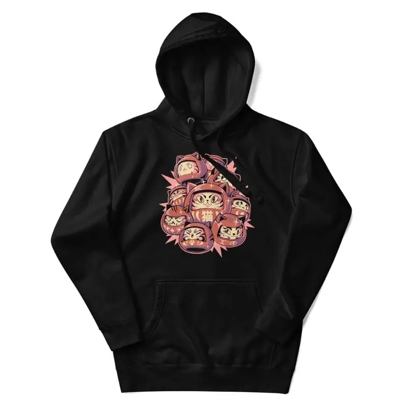 Sudadera Japonesa Daruma Cat