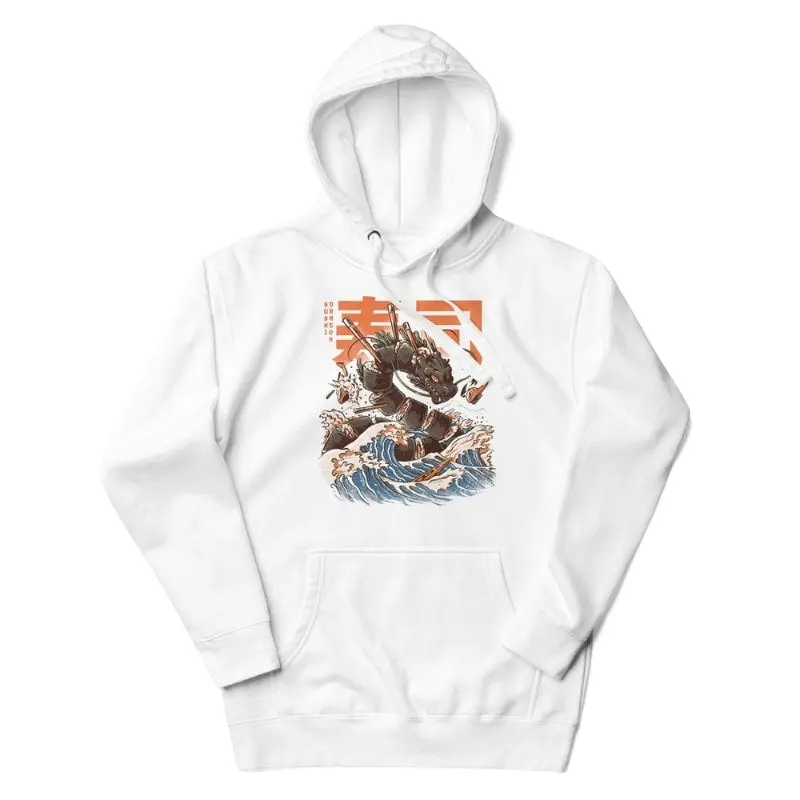 Sudadera Japonesa Dragón Sushi